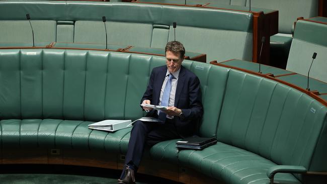 Christian Porter returns to question time in the House of Representatives in Parliament House Canberra today. Picture: NCA NewsWire / Gary Ramage