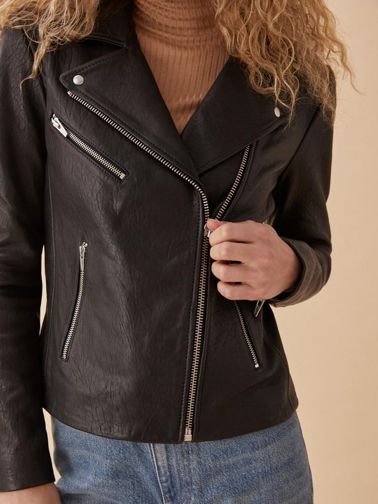 Reformation Veda Bad Leather Jacket