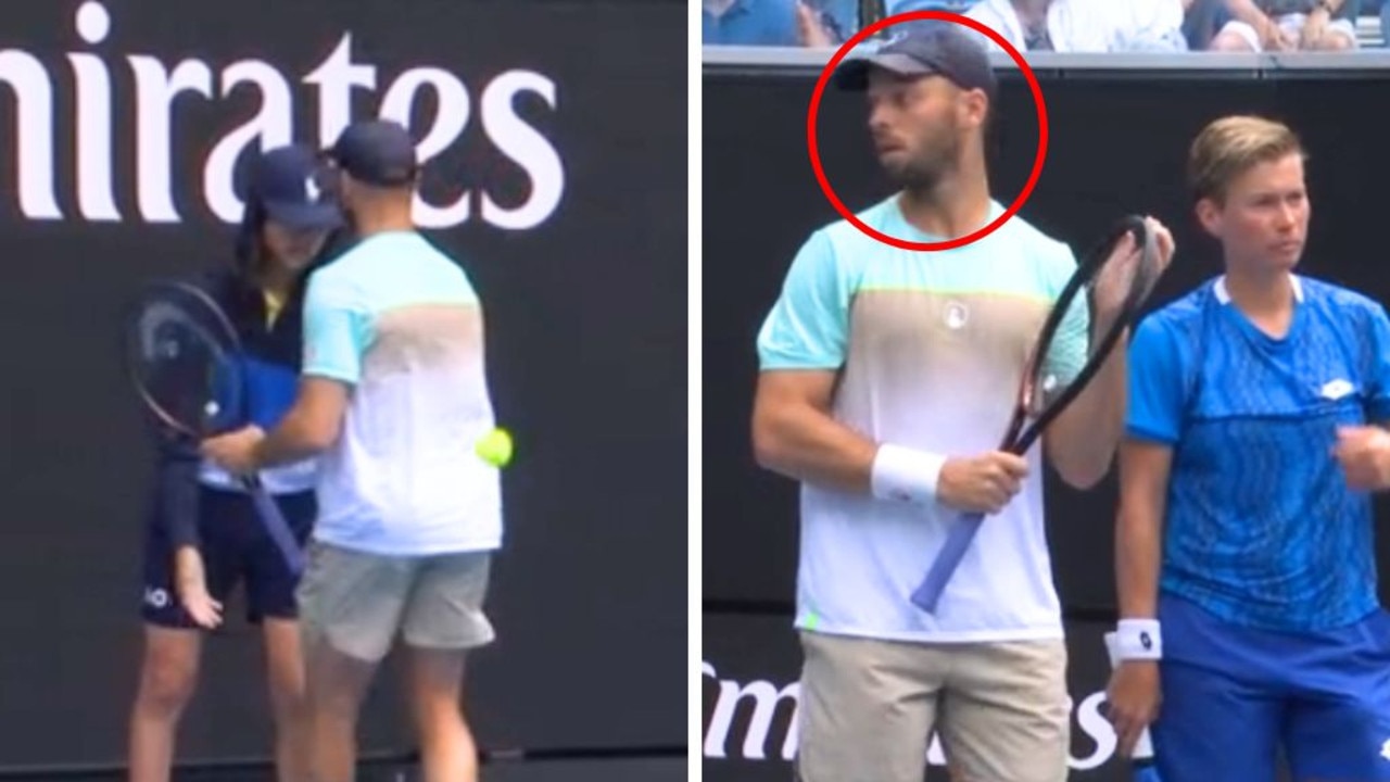 Tim Puetz's quick-thinking saves fainting Australian Open ball kid from collapsing in scorching heat