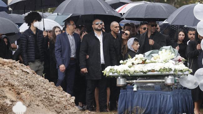 The funeral of Marina Hanna who was tragically killed while on her honeymoon on Hamilton Island with her new husband Robbie Awad when the golf buggy they were in rolled.