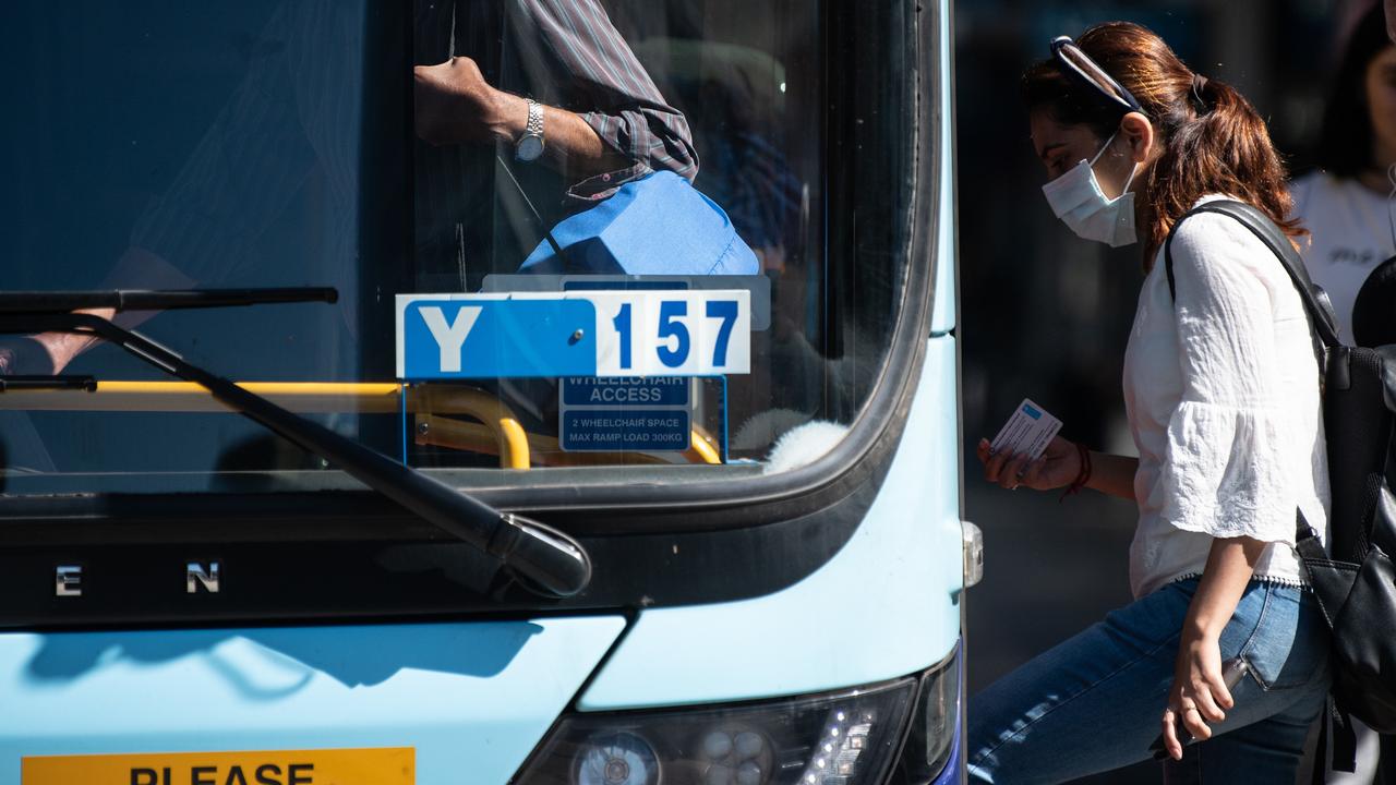 Public transport will continue as normal despite the government bans on gatherings. Picture: AAP Image/James Gourley