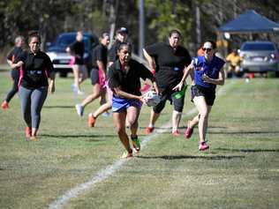 KICK START: Avondale's Christi Chapman in action last year in League Tag. The competition is back this Sunday. Picture: Brian Cassidy