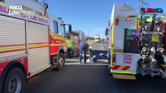 Man flown to hospital, passenger killed after horror crash near Dalby