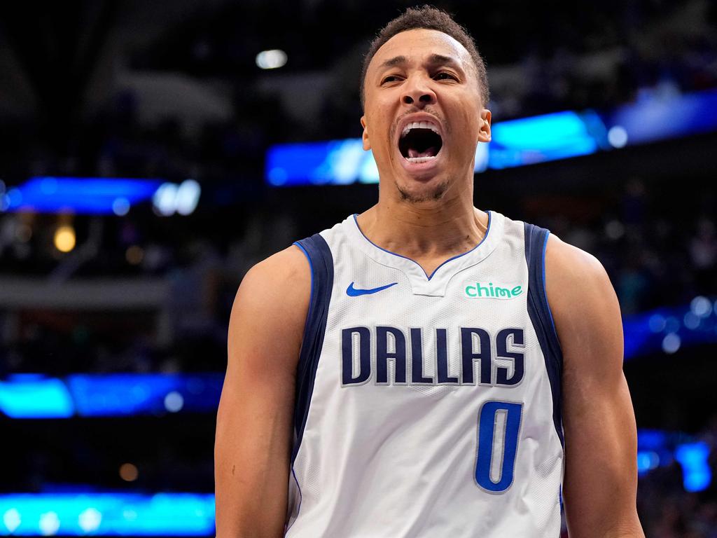 Aussie Dante Exum has impressed throughout the post-season run for the Dallas Mavericks. Photo: Sam Hodde / GETTY IMAGES NORTH AMERICA / Getty Images via AFP.