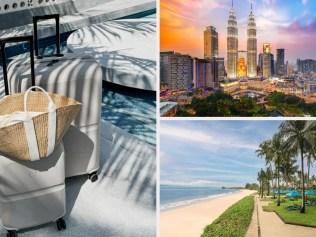 Half-price luggage, cheap seats to Malaysia and opulent Thai holidays are the deals to snap up this week. Picture: Instsagram/@antlerofficial, iStock, Luxury Escapes