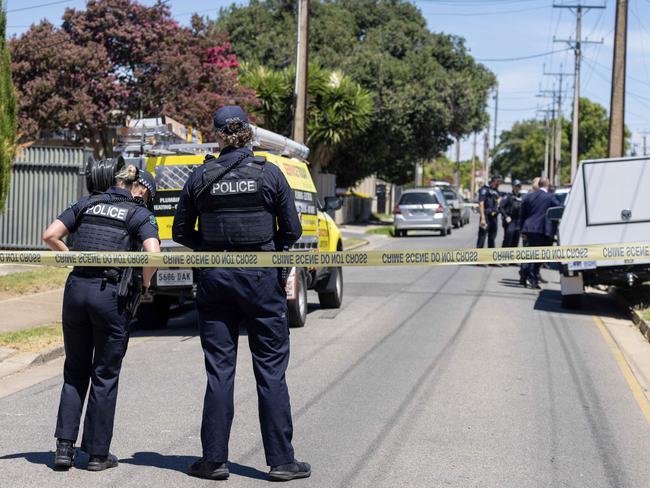 January 25, 2025: emergency services were called to a home on Avro Avenue after reports that a person had sustained a stab wound. Picture Kelly Barnes