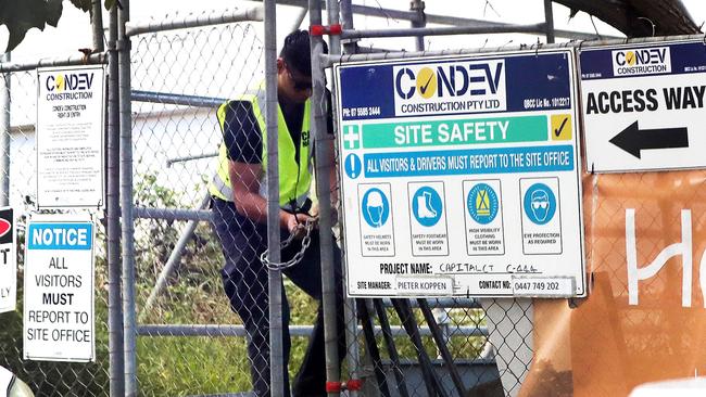 Condev building sites were locked up a year ago, with some projects since completed by other builders. Picture: NIGEL HALLETT