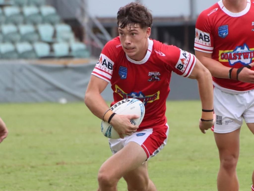 Aaymon Fitzgibbon, the teenage son of Sharks coach Craig Fitzgibbon. Picture: Allan Barry