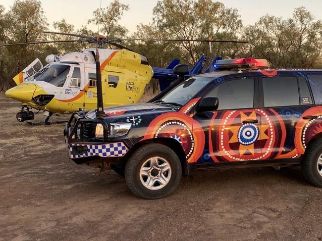 Police and the Mount Isa-based RACQ LifeFlight Rescue helicopter rescued an elderly man who went missing in the outback, 400km northeast of Mount Isa.