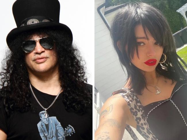 Rocker Slash and his late stepdaughter.