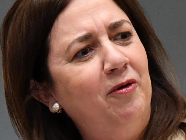 BRISBANE, AUSTRALIA - NewsWire Photos - SEPTEMBER 16, 2021.Queensland Premier Annastacia Palaszczuk speaks during Question Time at Parliament House in Brisbane. Picture: NCA NewsWire / Dan Peled