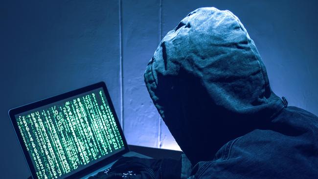 Hacker stealing passwordÃ¢â¬â¹s and identity, computer crime