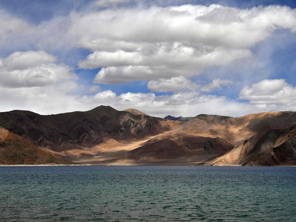 Pangong Lake in Leh district of Union territory of Ladakh bordering India and China. Picture: Prakash SINGH / AFP.