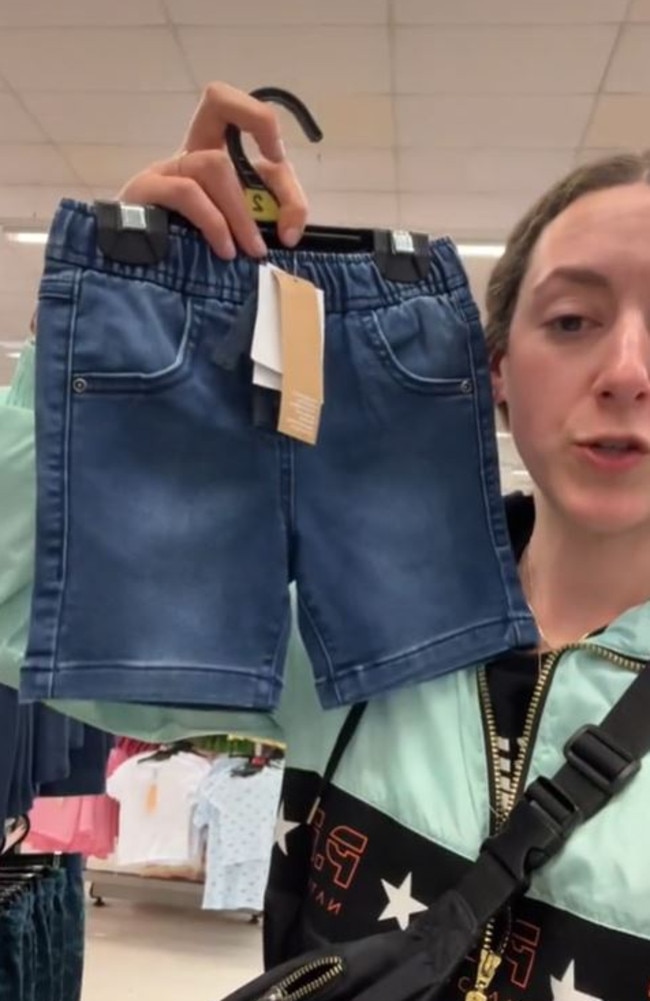 Compared to boys shorts. Picture: @elli.tamar/TikTok