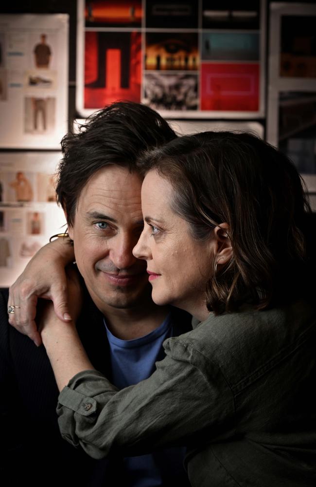 ‘The one about true love’ ... Trent Dalton with wife Fiona Franzmann. The couple, who have two children, co-wrote the stage version of his book Love Stories, which is bound for Sydney’s Riverside Theatre this year. Photo: Lyndon Mechielsen.