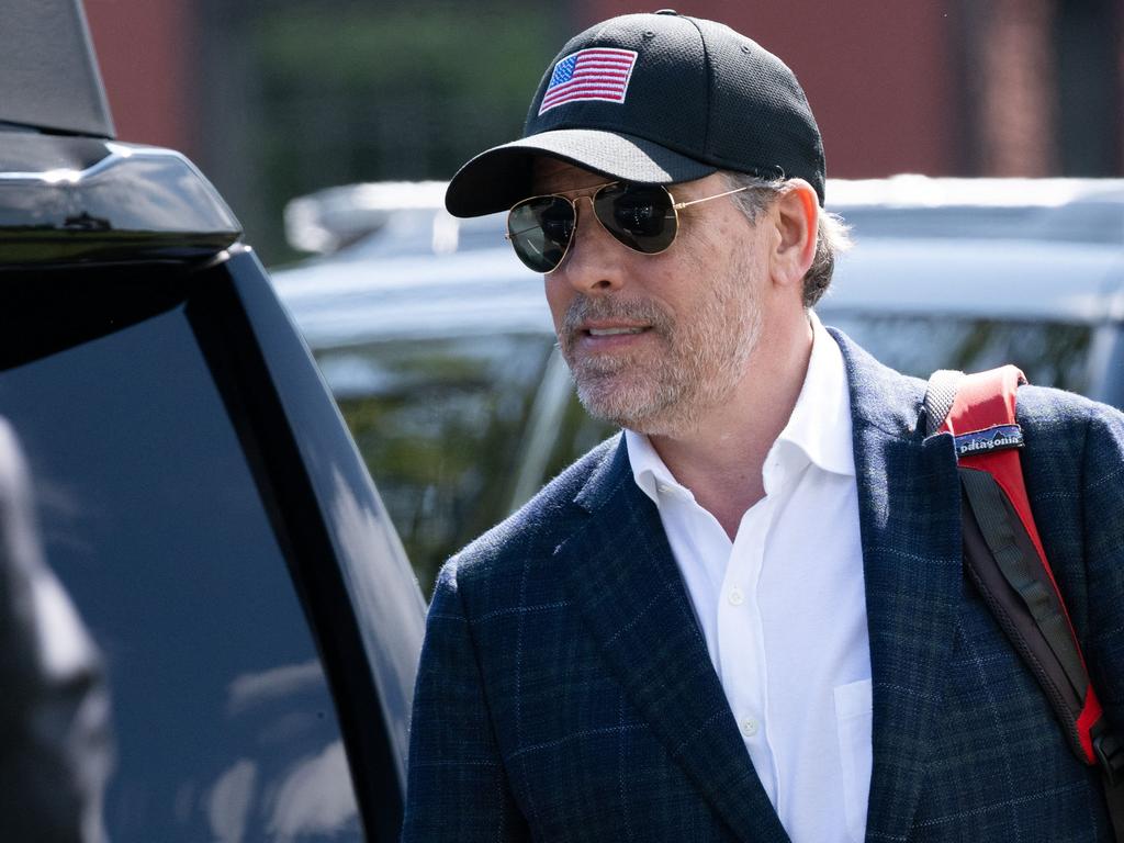 Hunter Biden returns to Washington after spending the weekend at Camp David, the presidential retreat in Maryland. Picture: AFP