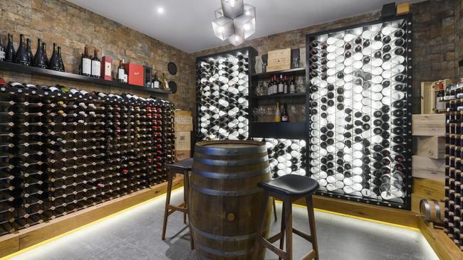 The wine cellar holds 1500 bottles