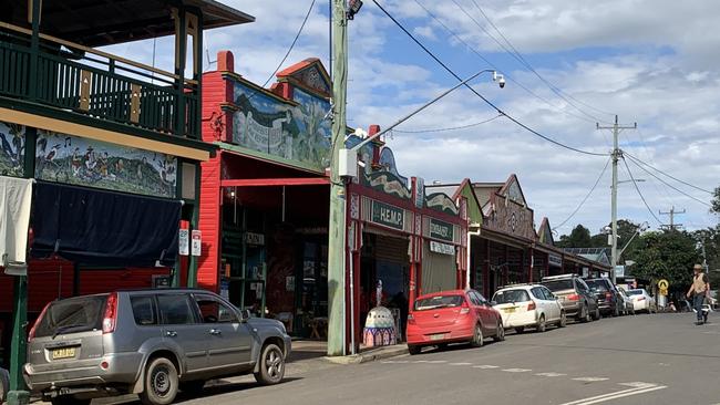 Cullen St, Nimbin, where the alleged offences occurred. Picture: File