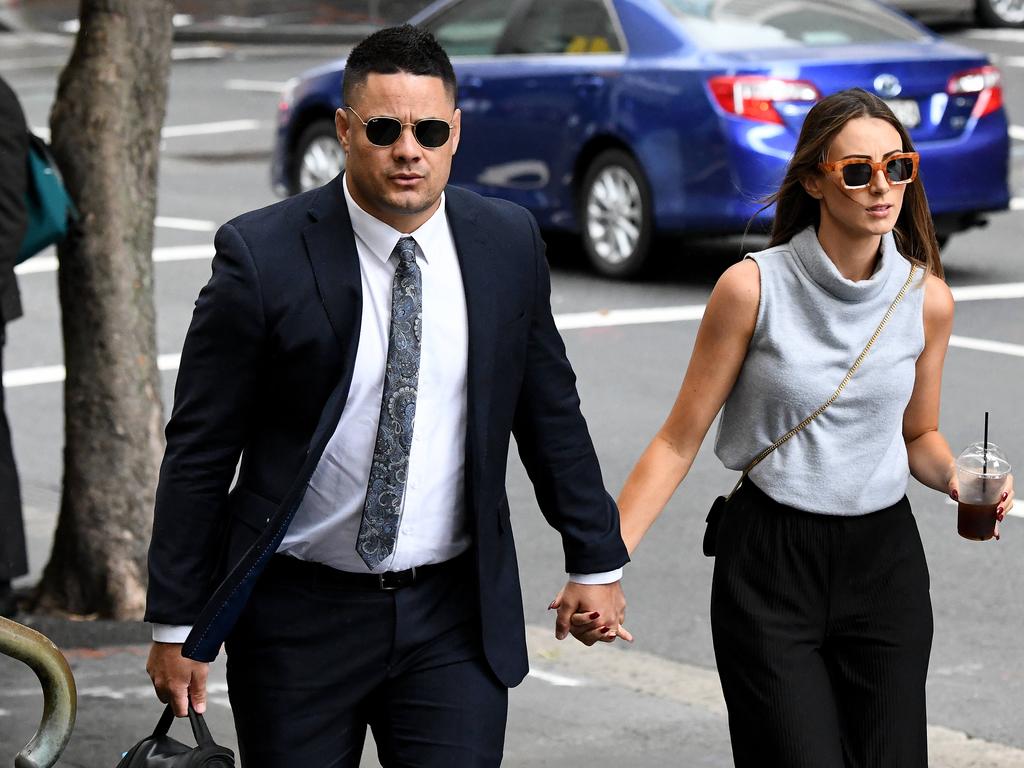 Ex-NRL star Jarryd Hayne has pleaded not guilty to sexually assaulting a woman at her Newcastle home in September 2018. Picture: NCA NewsWire/Bianca De Marchi.