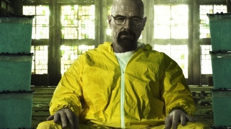 Brian Cranston in a scene from TV show Breaking Bad.