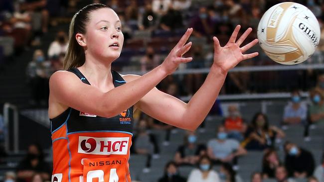 Young gun Sophie Dwyer will be back in Giants colours after a breakout season in 2021. Photo: Getty Images