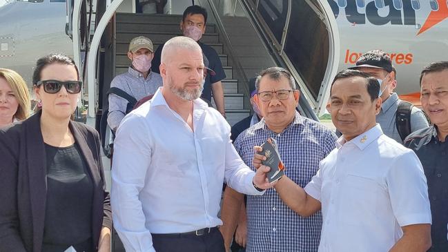 An Australian diplomat has the remaining five members of the Bali Nine signed into Australian custody. Picture: Supplied