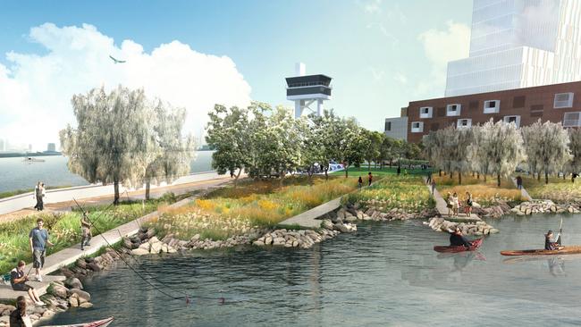 An image of how Salt Water Wharf Precinct might look. Picture: Supplied