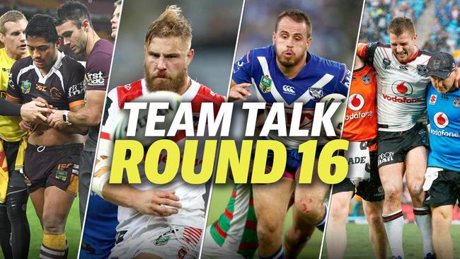 NRL teams round 16, live, lists, 2017, line-ups, SuperCoach | Daily ...