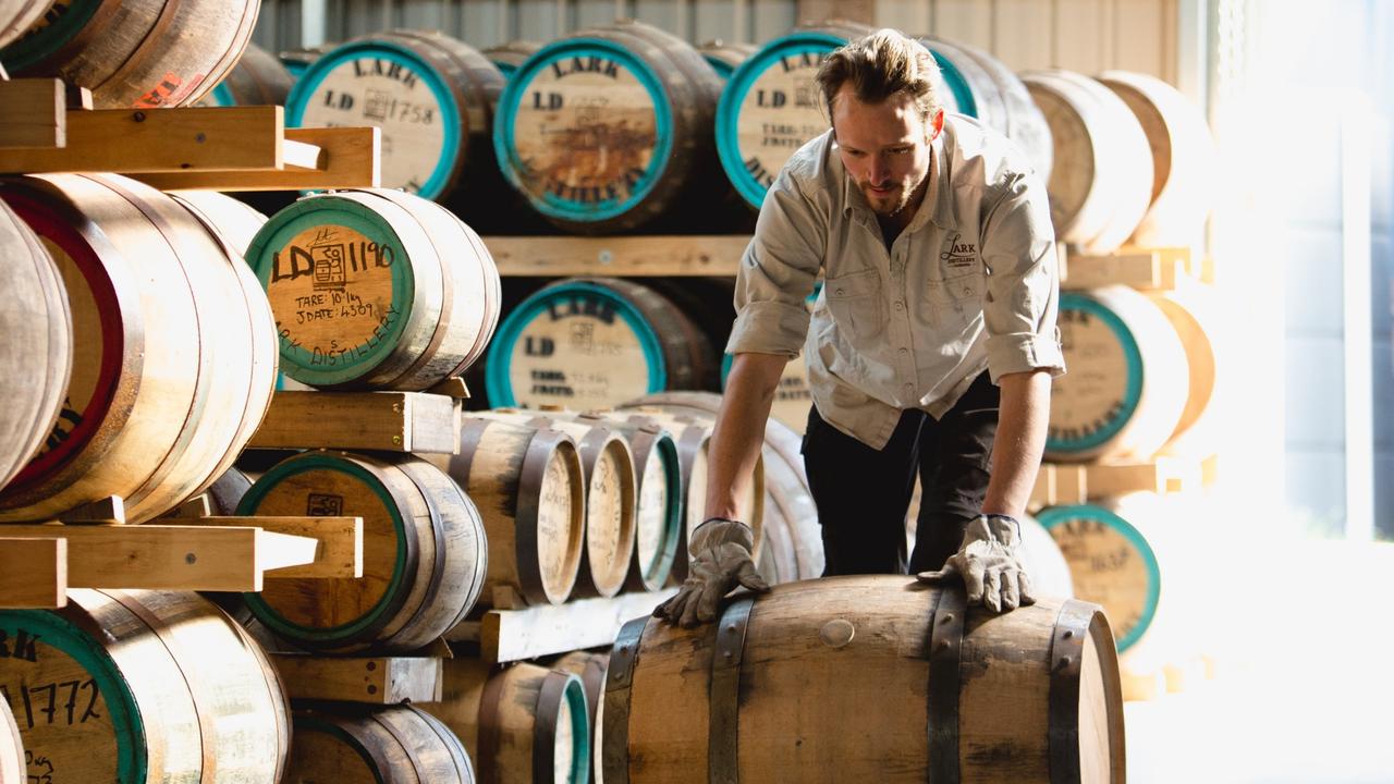 Tasmanian craft whisky and gin distiller Lark was a strong performer, rising 6.43 per cent to $4.80. Picture: Sam Shelley