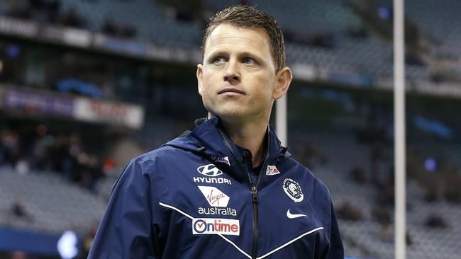 Carlton coach Brendon Bolton. Picture: Michael Klein