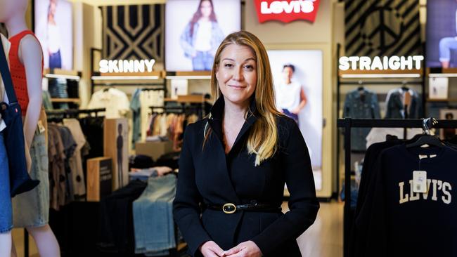 29/10/2024 Myer executive chair Olivia Wirth in their Bourke Street store. Aaron Francis / The Australian