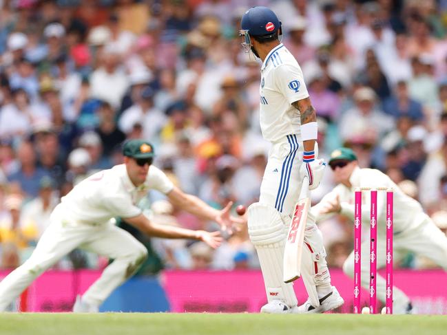 Beau Webster takes a catch to dismiss Virat Kohli. Picture: Getty Images