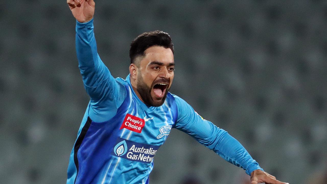 Strikers superstar Rashid Khan plays twice in round 1 of KFC SuperCoach BBL – a recipe for a huge points haul. Picture: Sarah Reed/Getty Images