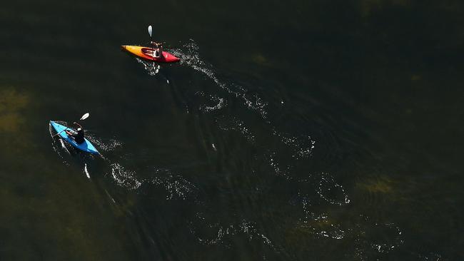 Allowed: Kayaking in your own craft.