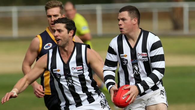 Ricky Schraven in action for Wallan. Picture: Hamish Blair