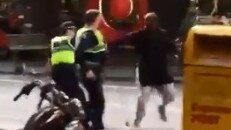 Shocking new video has emerged of the Bourke St terror attack.