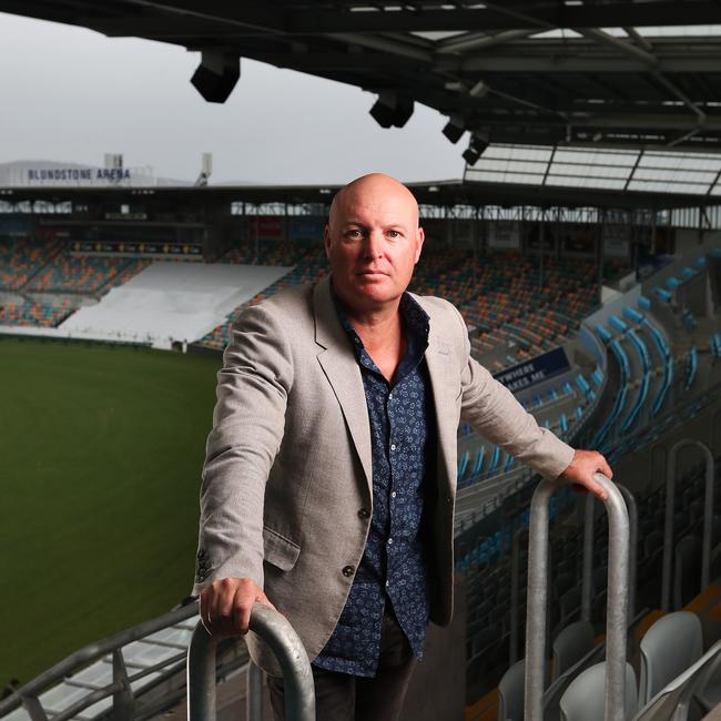 Cricket Tasmania CEO Dominic Baker at Blundstone Arena. Picture: NIKKI DAVIS-JONES