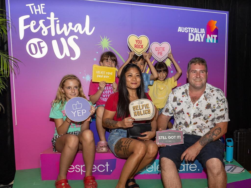 Lhen and Richie Family at the Festival of Us, held at the Marrara Indoor Stadium on Australia Day, January 26, 2025. Picture: Pema Tamang Pakhrin