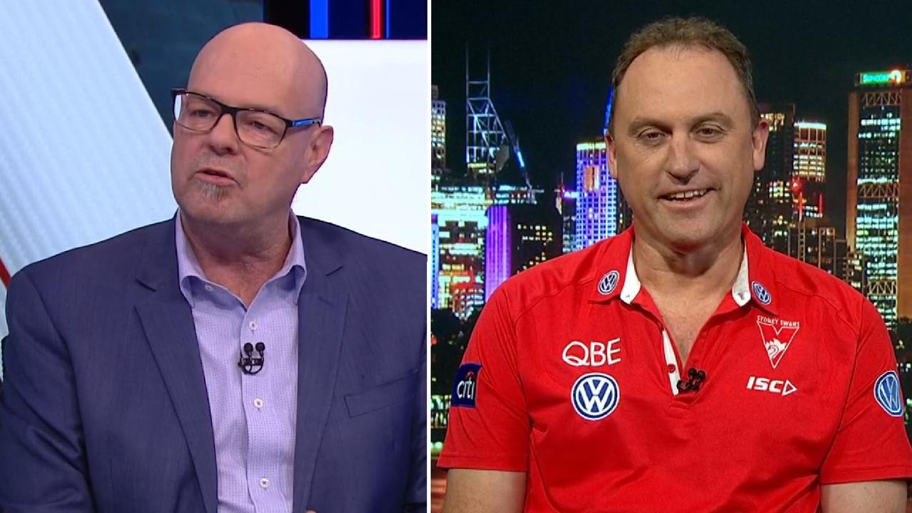 Mark Robinson grilled Sydney coach John Longmire about his future on AFL 360.