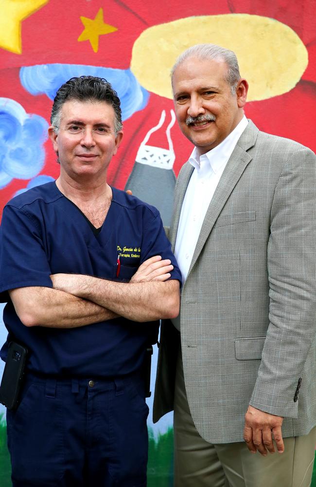 Dr Alberto Siller and Dr Alberto Garcia from the Clinica 0-19 in Monterrey Mexico. Picture: Nathan Edwards