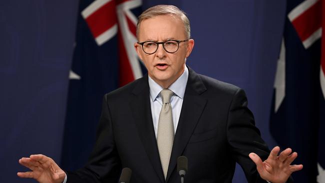 Anthony Albanese risks being exposed as a leader lacking in substance and ideas. Picture: AAP