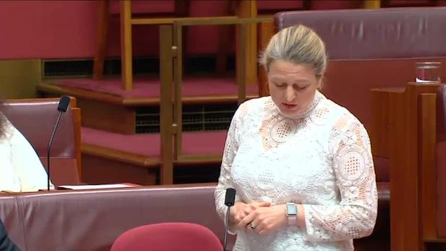 Senator breaks down over anti-SSM pamphlet