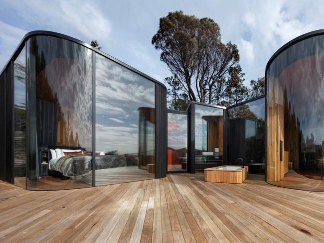 Freycinet Lodge Pavillions by Liminal Architecture. Picture: Dianne Snape