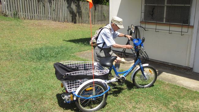 At 101 years-old Ken Weeks was still riding his tricycle around Grafton.