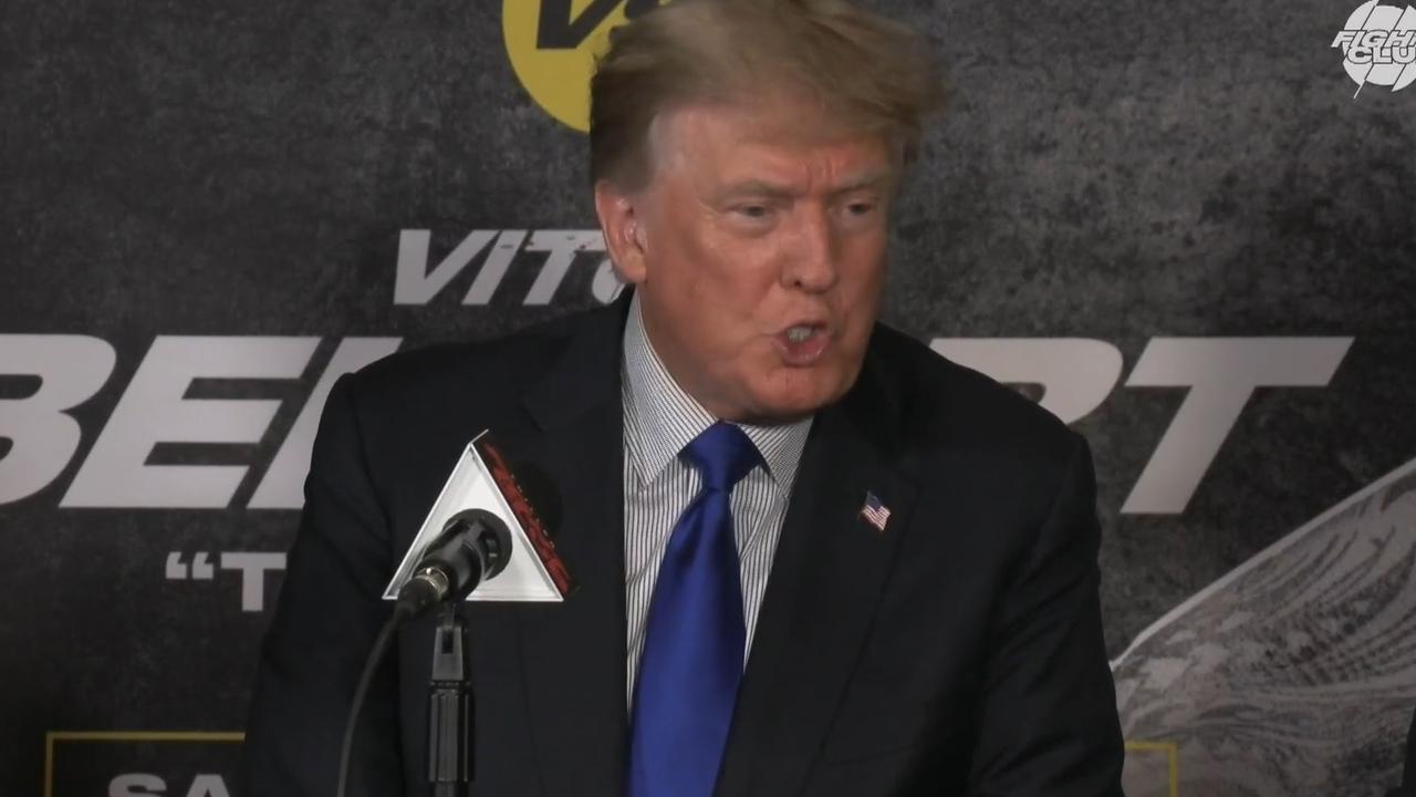 Donald Trump on the Triller Fight Club card. Photo: Kayo