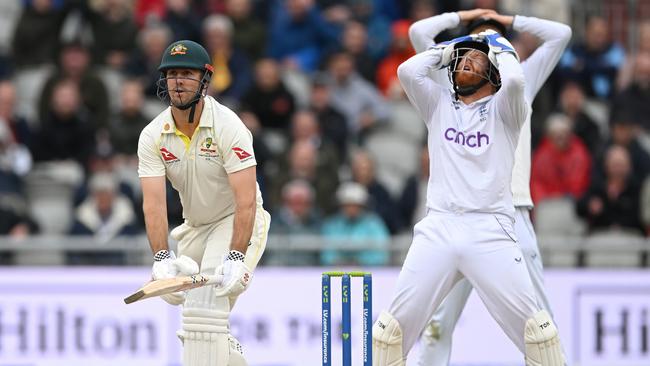 Mitch Marsh will resume his innings on day five. Picture: Getty Images