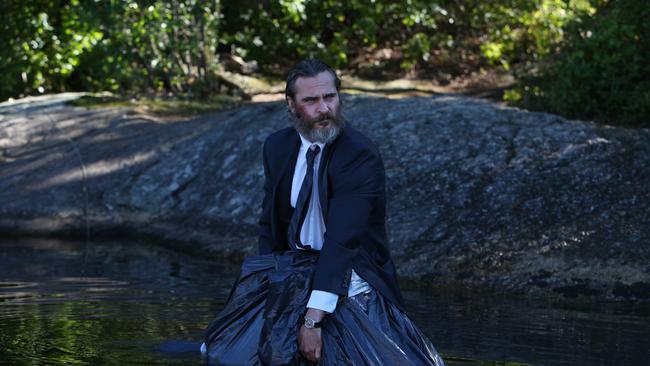 As the hit man in You Were Never Really Here (2017).