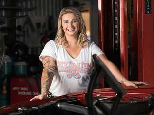 SUPPORTER: Kuluin Mufflers owner Angie Mansey is passionate about raising money for cancer charity, Love Your Sister. Picture: Contributed
