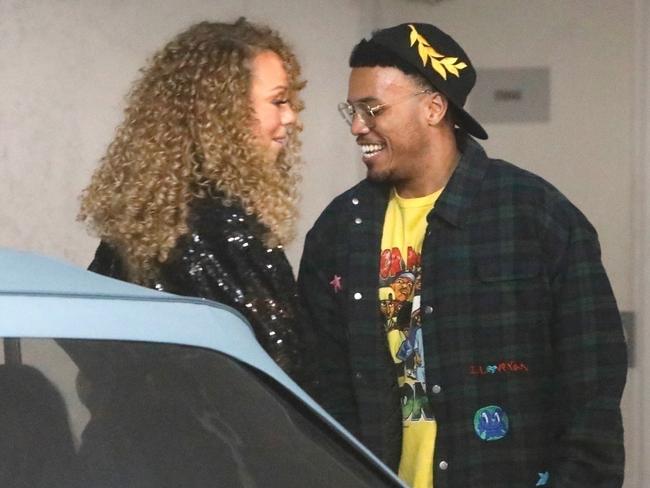 Mariah Carey was seen on a date night with new boyfriend Anderson. Paak at The Birds Street Cafe in West Hollywood, LA. Picture: Roger / BACKGRID