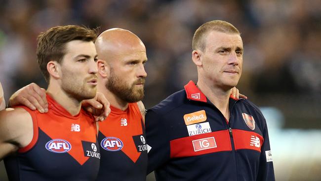 Melbourne coach Simon Goodwin will likely sign a new deal next year. Pic: Michael Klein